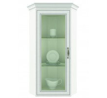 Угловой шкаф-витрина для посуды Тиффани 1VU крем вудлайн Угловой шкаф-витрина для посуды Тиффани 1VU крем вудлайн