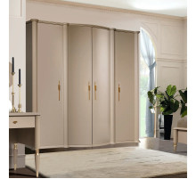 Четырехстворчатый шкаф для одежды Моника (Капучино эмаль)
