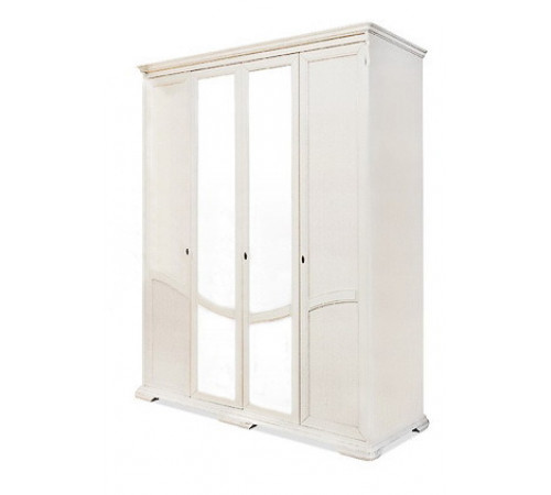 Шкаф для одежды Лика ММ-137-01/04 (белая эмаль)
