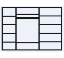 Пятистворчатый шкаф для одежды Амели АМШ2/5 (дуб) Пятистворчатый шкаф для одежды Амели АМШ2/5 (дуб)