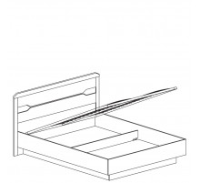 Двуспальная кровать с подъемным механизмом 1600х2000 Ронда 316 Двуспальная кровать с подъемным механизмом 1600х2000 Ронда 316