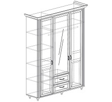 Трехдверный шкаф для одежды Ралли 863 Трехдверный шкаф для одежды Ралли 863